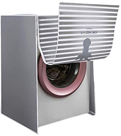 QIEZI Washer/Dryer Cover with zip,Cute Waterproof Sunscreen Washine Machine Protector Cover,Outside Sunproof dustproof thickening for Top Load and Front-Loading Machine,24.4121.6533.86 inch