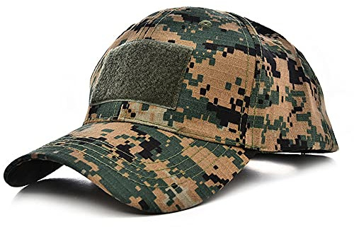 ESTEVANJ MUR Cappello Militare Camo Cappellino Baseball Mimetica Esercito Bandiera Tattico per Caccia Paintball Tiro (IT, Numero, 46, 1)