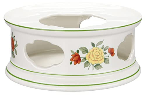 Villeroy & Boch Summerday Warmer für Essen und Getränke, Weiß, Vitro-Porzellan, 16,2 cm Durchmesser, 7 cm Höhe