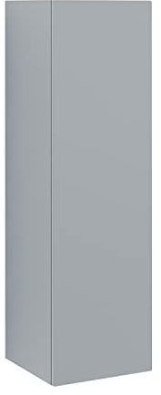 Wuun® Hochschrank 100cm Hängeschrank Badezimmerschrank Wohnwand (Perl-Matt-Grau)