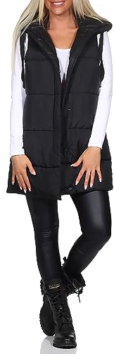 ONLY Onlasta tampone Waistcoat CC Otw Cappotto, Schwarz, L Donna