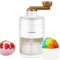 AHOUGER Slushy Maker und Eismaschine, Eiscrusher mit Manueller Kurbel, Ice Crusher Ideal für unterwegs, BPA Frei…