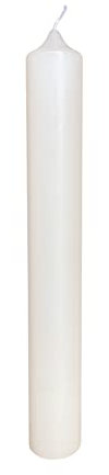 Kopschitz Kerzen 100% Elfenbein 400 x Ø 50 mm Kirchenkerze, 1 Stück, Rußfrei