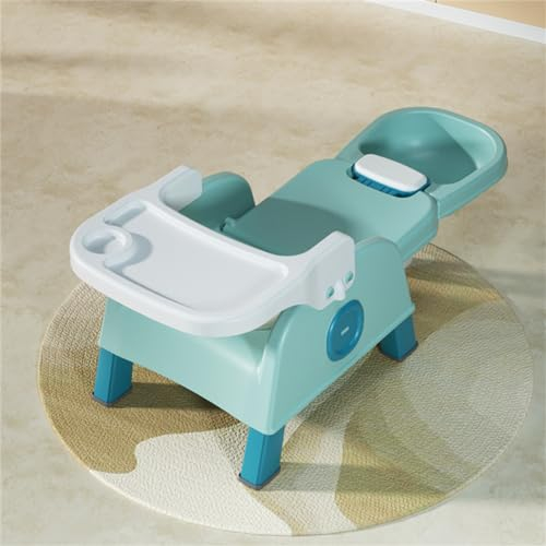 HJDSUDU 3-In-1-Shampoo-Stuhl Für Kinder, Haarwaschstation Für Kinder, Faltbarer, Verstellbarer Badesitz, Kopfspüler-Salonsitz Für Kleinkinder, Für Babys, Kleinkinder, Mädchen Und Jungen,Blau