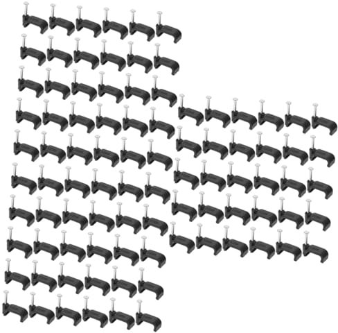 Gadpiparty 300 Stk Nagel Aus Stahl Stahlrohr Schwarzes Rohr Nagel Bits J-haken Mit Gewinde Schellen Für Wasserrohre J-haken Mit Nagel Halbe Zoll Rohrschelle Quadrat Pe-material