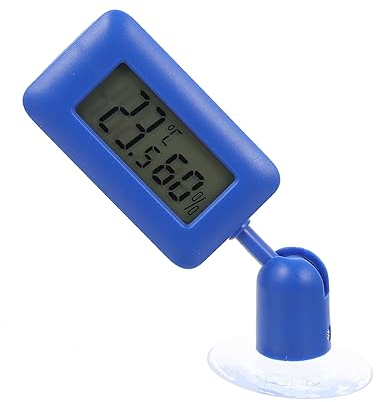 Toddmomy 2st Reptilien-hygrometer Leopardgecko Saugnapf Mini-thermometer Blaue Haarperücke Für Hunde Saugnäpfe Für Glas Minitiere Digital Abs Rotieren Wassertank Panzer