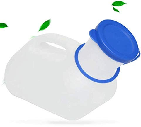 FBHappiness Urinal, PP Tragbar Männer Mit Abdeckung Urinsammler Zuhause/Draußen/Stau 1000MlUrinal, PP Tragbar Männer Mit Abdeckung Urinsammler Zuhause/Draußen/Stau 1000Ml