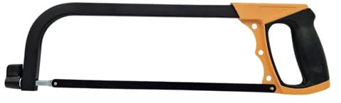 HERO Metallsäge Bügelsäge 300mm Metallsägebogen Metallbügelsäge Handsäge Bogensäge Säge für Metall, Aluminium und Plastik Sägeblatt Handsäge mit Ergonomischer & Gummierter Griff