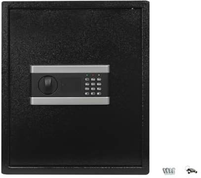 Coffre-fort de 45 l pour la maison avec serrure à combinaison, coffre-fort électronique et casier, coffre-fort pour meubles, coffre-fort pour argent, papiers, coffre-fort mural, coffre-fort de chambre
