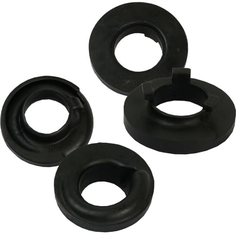 4x Federteller Gummi Unterlage Aufnahme hinten oben+unten | 2x 00725789 + 2x 007257892 passend für T5 Bus