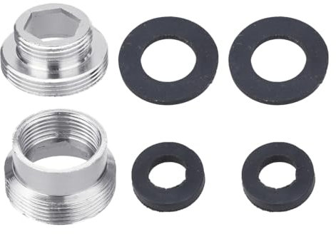 2 adattatori per rubinetto del lavandino da 22 mm a 16 mm per rubinetto della cucina, aeratore, adattatore per tubi dell'acqua, riduttori