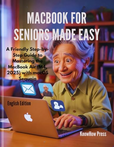 MacBook for Seniors Made Easy: A Friendly Step-by-Step Guide to Mastering the MacBook Air (M4, 2025) with macOS Sequoia