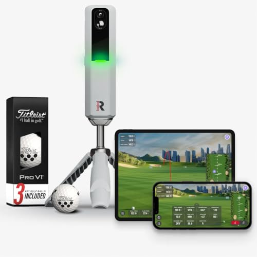 Rapsodo PROV1 MLM2PRO Mobile Launch Monitor + Golf Simulator, Schwarz