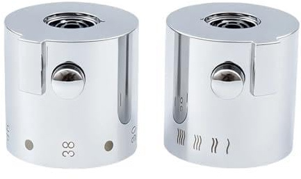 ZLKRHAK 1 paire de boutons de contrôle de la température pour salle de bain mitigeur de salle de bain robinets thermostats accessoires durables poignées de bouton de température