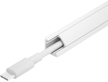 Conducto de cables, corrector de esquinas, cable para pared, cable de TV, cables de cubierta de cables, canales de gestión de cables, pared, zócalo de suelo, techo, 1 m x 5