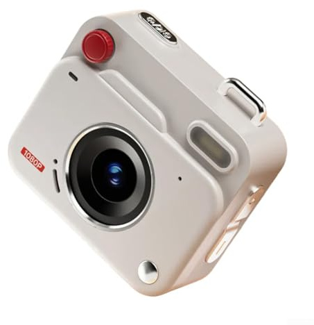 CCD - Mini appareil photo numérique rétro, petit appareil photo portable 48 MP pour étudiants, 1080P FHD, appareils photo numériques compacts avec écran LCD de 1,7 pouces pour enfants, filles, garçons