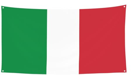 Bandera italiana para eventos, bandera colgante adecuada para fiestas junto al mar o reuniones de festivales, etc