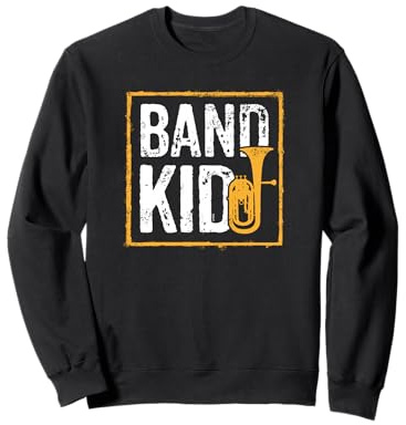 Band Kid per Giovane Musicista di Corno Baritono Felpa
