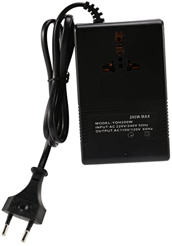 MOLERRI Convertisseur de Tension 200 W Transformateur Abaisseur 220 V à 110 V CA Abaisseur de Tension de Voyage Transformateur Convertisseur Prise Ue