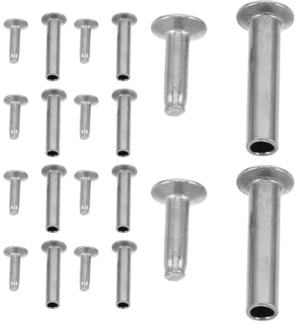 VILLFUL 10 Pièces Rivets en Métal Argenté pour Poignée de Spatule et Louche, Fixation Résistante la Chaleur pour Réparation et Restauration DIY à Domicile