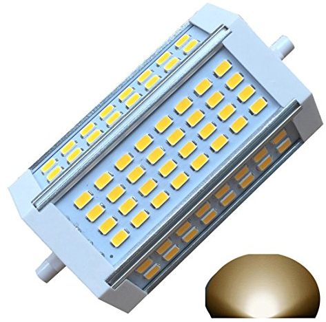 QLEE R7s Led 118mm Dimmable 30w Bulb 3000k Warm White AC220V 3000LM J118 Double Ended J Type LED Floodlight Equivalent 300w 400w Halogen Incandescent Bulb Flood Floor Standing Light