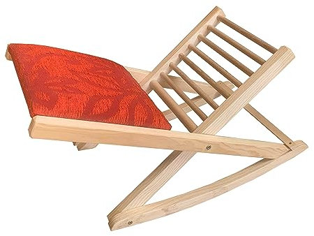 Reposapies plegable madera Haya Rojo