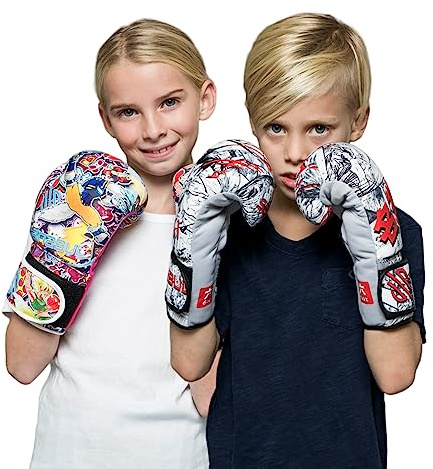 Sanabul Sticker Bomb Kids Boxing Gloves Children & Youth Boxing MMA and Kickboxing Gloves - Manga Action, 6 OZ