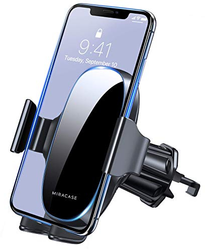 Miracase Car Phone Holder, Universal Air Vent 360° Rotation Car Phone Mount with One Button Release Compatible with iPhone 15/14/13/12/SE /11/xr/xs/x, Samsung and Other 4.5''-7'' Mobile Phone
