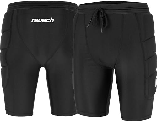 Reusch Torwarthose Erwachsene | kurz, gepolstert & atmungsaktiv | eng anliegend mit leicht muskelaktivierender Wirkung | strapazierfähige Torwartshorts mit Hüftpolster | Compression Short Soft Padded