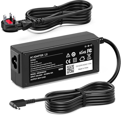 65W Laptop Charger Compatible With Acer Swift 1 3 5 SF314-51 SF314-52 SF314-42 SF315-41 SF114-32 SF114-34, Chromebook 11 13 14 15 CB3 CB5 CB3-132 CB5-571, One Cloudbook 11 14【Non-Original】