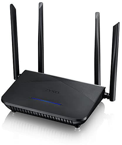 Zyxel WiFi 6-Router mit AX1800 (NBG7510) Dual-Band Gigabit WLAN-Router, Geschwindigkeit & Mehrwert, Jugendschutz, MU-MIMO, OFDMA, Ideal für Spielen & Streaming, NBG7510-EU0101F