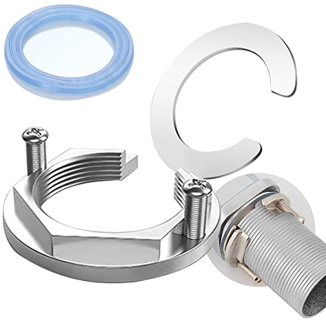 HuaLiSiJi Wasserhahn Befestigung und Adapter - Installationswerkzeug für Hahn und Becken (Silber)