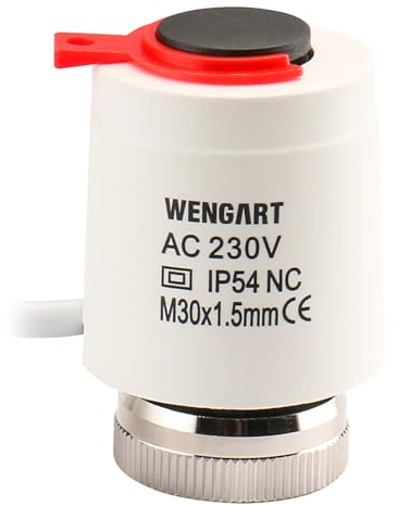 Wengart Thermoelectric Actuator WG2212,AC230V Normally Closed M30*1,5 Thread,Use with Thermostat to Save Energy Effectively