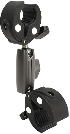ASHATA Dual-Ball-Klemm Halterung fürGo 3 Action-Kamera, 360-Grad-Drehung, Stabile, Flexibel und Langlebig, Einfache Demontage und