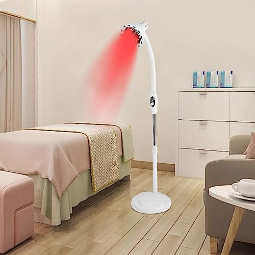 Infrarotlampe, 275 W, Wärmetherapie, rotierende Lampe, einstellbare Temperatur, Floor Stand Schmerzen, lindert Kälte