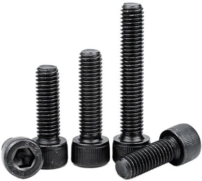 Innensechskantschrauben mit Innensechskant, M1,6, M2, M2,5, M3, M4, M5, M6, M8, M10, Inbusschraube aus Kohlenstoffstahl der Güteklasse 12,9, Din912 (Color : 25mm, Size : M1.6 50pcs)