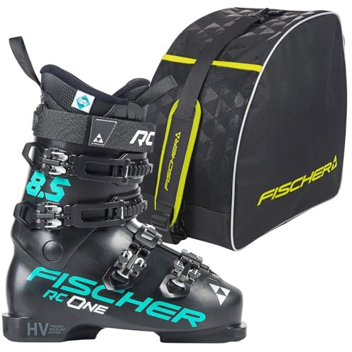 Fischer Damen Skischuhe Skistiefel Alpinskischuhe Alpin-Skistiefel Alpinstiefel RC One 8.5 - Größe: MP26.5 EU41 1/3 - Farbe: Celeste - Flex 85 - Modell 2024 inkl. Skischuhtasche