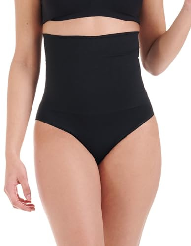 TONEST Shapewear Donna - Mutande Modellanti - Vita Alta - Intimo Snellente - Slip Contenitivo - Guaina Pancia Piatta - Figura Formante - 1100-MS-CC (M, Nero)