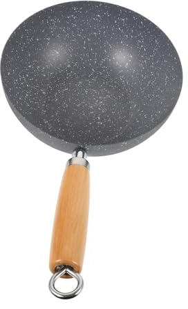 Cabilock Padella Wok Antiaderente Ghisa Piccola Per e Frittura Per Cucine Induzione e Design Versatile Per Carne e Verdure