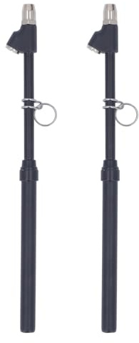 ZAWELIYO 2PCS Manomètre de Pneu à Double Tête, Manomètre de Pression de Pneu de Camion Multifonctionnel 10-150PSI, Jauge de Pneu à Crayon pour Voitures, Camions, VTT, Vélos