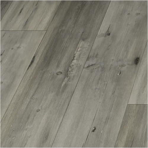 HORI Klick Hart Vinylboden aus hochwertigem SPC ohne PVC, Mackay, hochwertige Landhausdiele, 2,2 m², Trittschalldämmung, wasserfest, für Fußbodenheizung und Feuchträume geeignet,