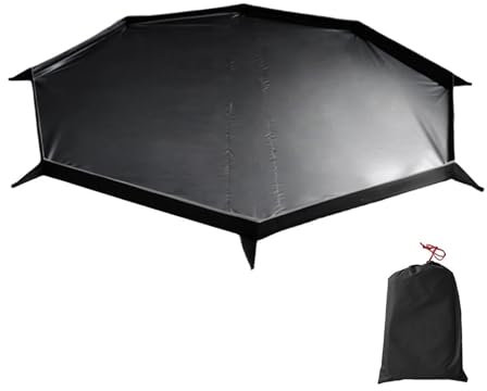 biwakzelt 10,5' x 5,2' Outdoor-Camping-Zelt, Herd Jack Tipi, Winddicht, wasserdicht, reißfest, leicht zu tragen, für Familien, Wandern, Rucksackreisen Campingzelt(Picnic mat)