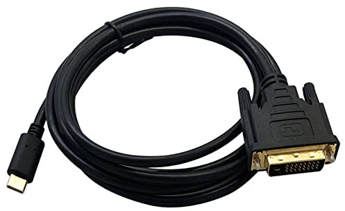 Gokeet USB da TIPO C un DVI da USB Tipo C un DVI 24+1 Adattatore 4K 30Hz (6FT/1.8M) per 3 per Pro 2017/2016