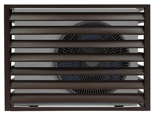 Air Conditioner Fence Screen, Outdoor Air Conditioner Protective Cover, Privacy Screen for A/C Conditioning Outside Unit (Coffee Color)