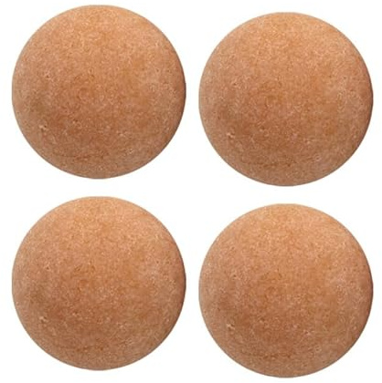 Beimus Holz-Korkbälle, 36 mm, Tischfußball, Korkball für Tischfußball, Ersatz-Kork-Fußball, 4 Stück