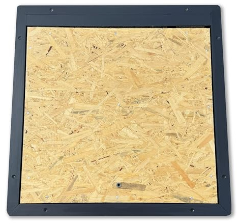 Bodentreppe/Revisionsklappe mit Wasserfester OSB-Platte – 600 x 600 mm – Sofort Begehbar – Laminatfähig – Hochwertig und Funktional