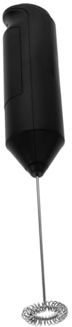 Garneck Mousseur à Lait Électrique Portable Noir, Batteur à Œufs Multifonction, Moteur Puissant, Sans Batterie, Pour Café, Cappuccino, Boissons Chaudes Et Froides