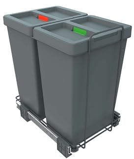 Elletipi Ecofil 2.0 PF01 44B2 CR Pattumiera Differenziata FLIP UP Estraibile per Base