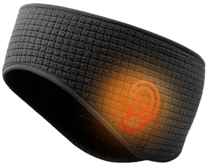 Winter-Stirnbänder für Damen, thermisches, winddichtes, elastisches Stirnband, Sport-Kopfbedeckung für kaltes Wetter, Unisex-Stirnband für Männer, Frauen, Mädchen, Skifahren im Freien, Sport, Radfahre
