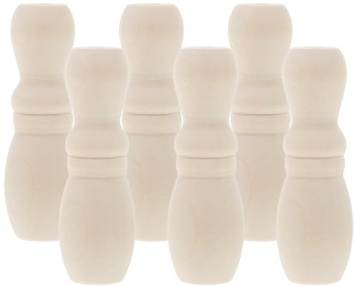 Veemoon Lot de 6 Boutons de Tirage en Bois Naturel pour Cordon de Store Vénitien Accessoires de Remplacement pour Rideaux Romains Adaptés pour Cordons de Ventilateurs et Lampes